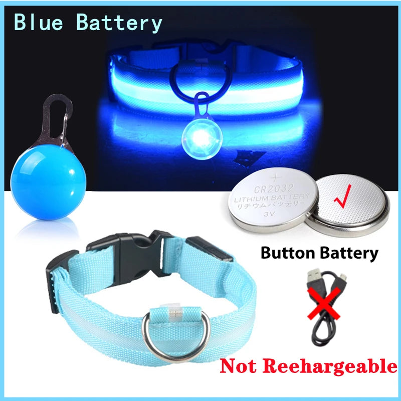 Collar Brillante LED USB Mascotas
